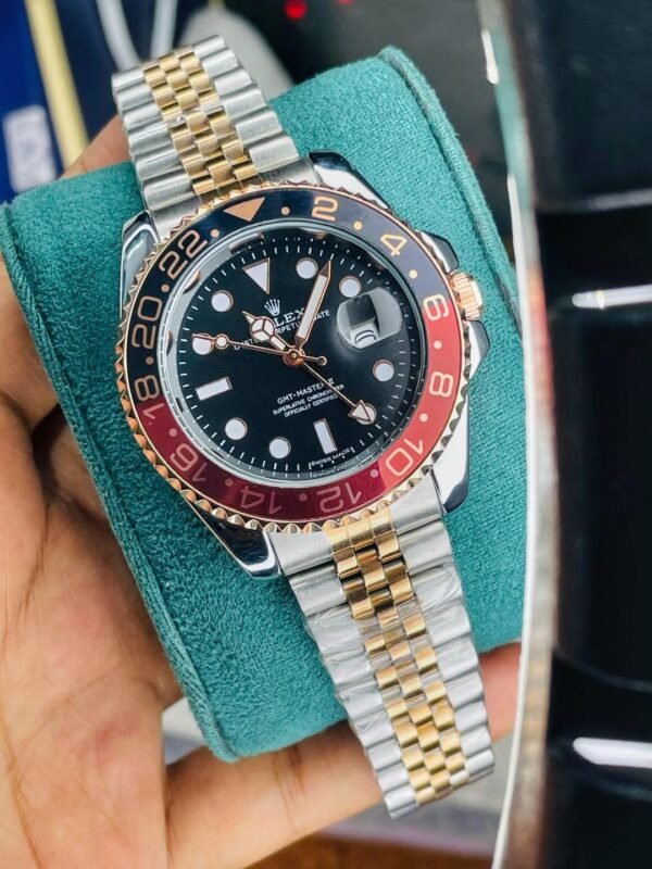 Premium Quality RLX T Black & Red Rotate GMT Master ii Watch