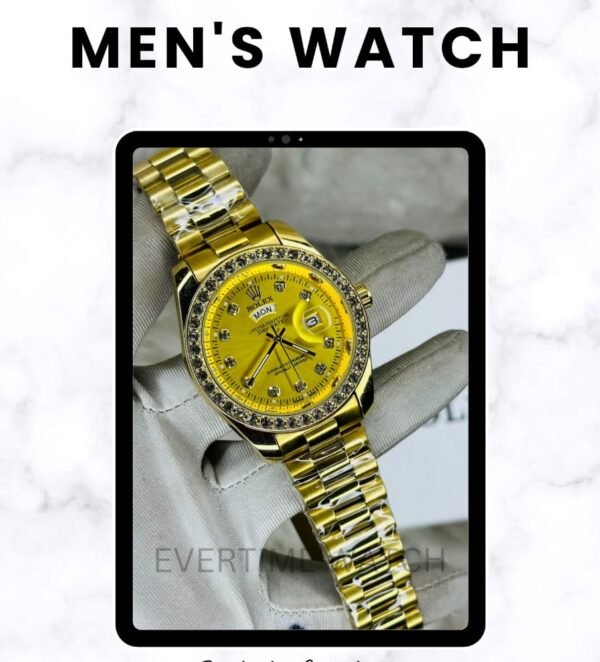 Luxury Men’s Watch BD – RLX Stone G-Dial G-Body Day & Date