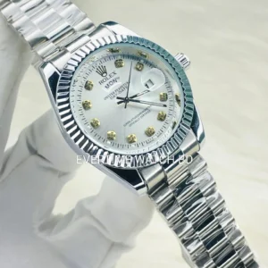 RLX Carry White-Dial Silver-Body Day & Date
